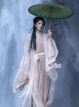 秋季改良版白色通勤漢服中式綉花文藝中國風民族半袖旗袍