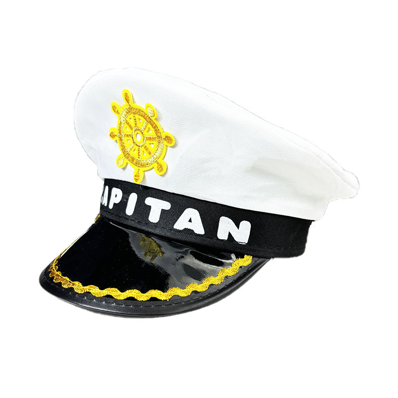 Sombrero de policía europeo y americano de siete colores de Amazon, uniforme sexy, sombrero de fiesta, sombrero de capitán de Halloween, sombrero de policía europeo y americano