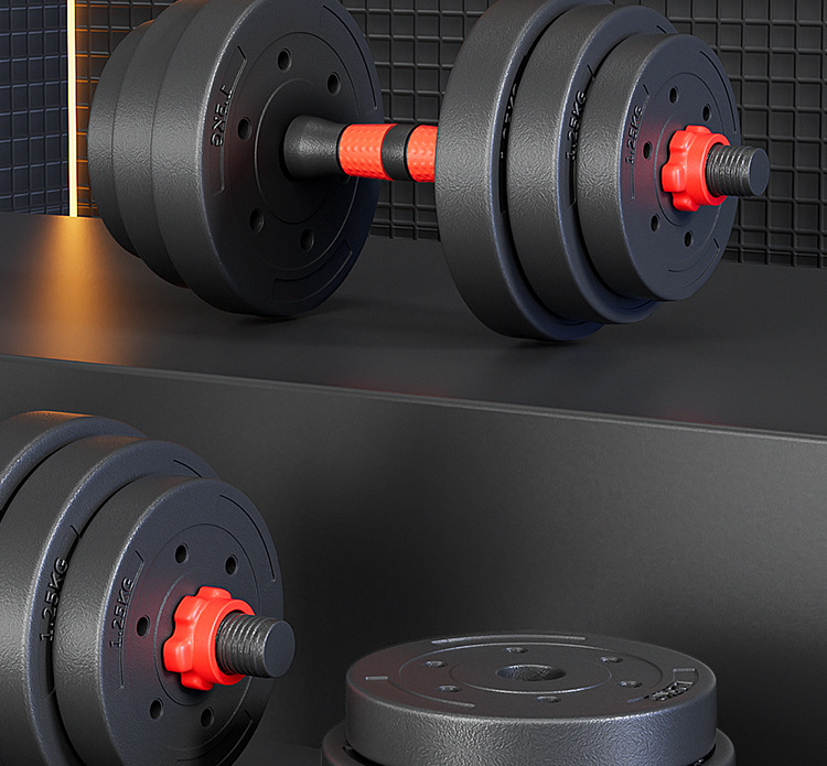 Dumbbell Men's Sports Home Exercise Equipment Set Combination Barbell Women's Rubber Coated Adjustable Weight Yaling Pair