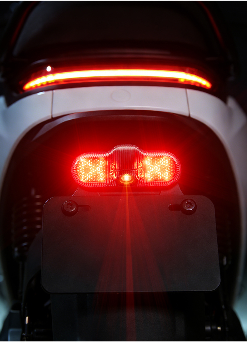 No.9 electric scooter brake projection light, flashing brake light that projects onto the ground to warn of keeping distance, modification part