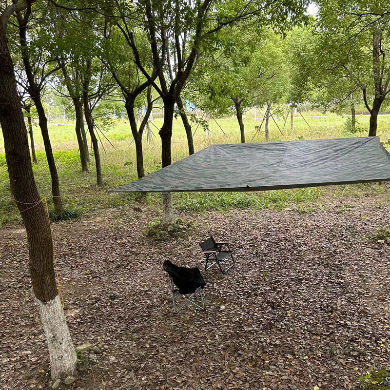 Camouflage canopy, rainproof multifunctional sunshade tent, outdoor ground cloth, essential for travel, convenient foldable canopy for outdoor use