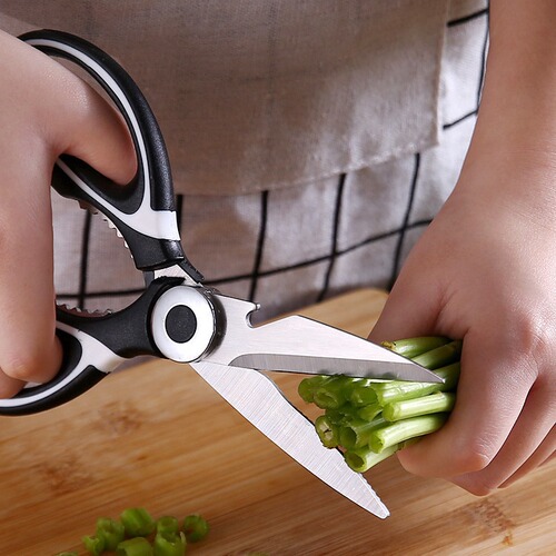 Panda scissors, multifunctional kitchen chicken bone scissors, food scissors that can hold walnuts, powerful scissors, children's food supplement scissors, household scissors