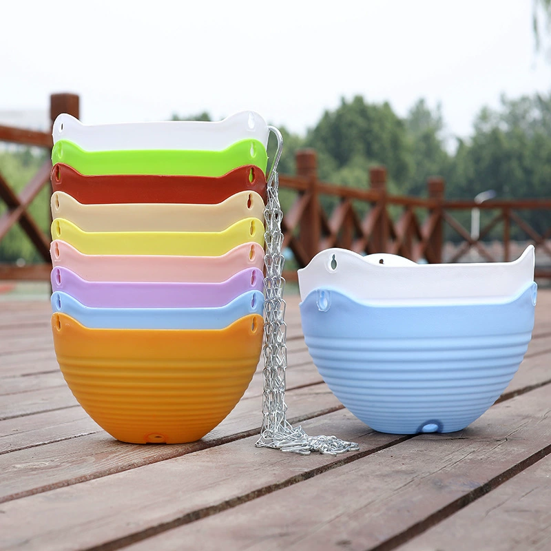 Подвесная пластиковая подвесная корзина цветочный горшок с цветочным горшком с подвесным орхидоном