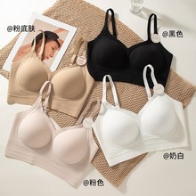 云感软支撑点胶固定杯内衣女性感无痕聚拢立体防下垂裹胸裸感抹胸