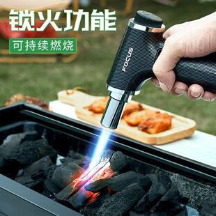Direct Spray Gun Windproof Igniter Metal Welding Gun Outdoor Barbecue Inflatable Lighter for Burning Pig Hair, Moxibustion, and Cigars