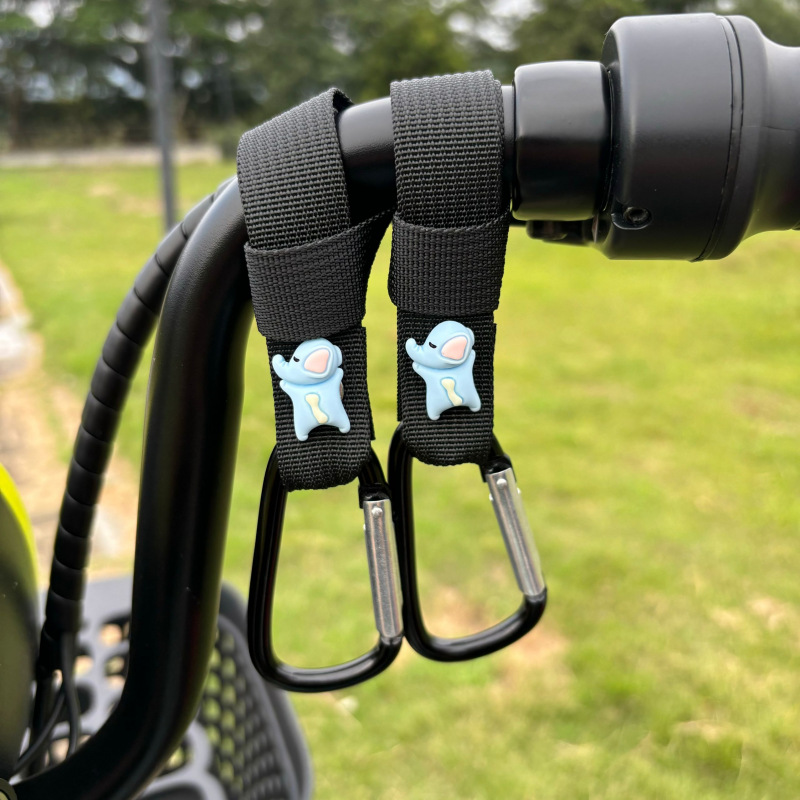Gancho para coche eléctrico delantero universal sin perforaciones, almacenamiento multifuncional, batería, casco de bicicleta, bloqueo, dibujos animados lindos