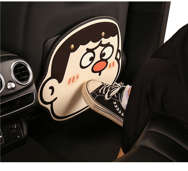 Car Seat Back Anti-Kick Pad, Kidsren's Rear Seat Protection Pad, Anti-Dirty Protective Pad for Interior Use, Rear Anti-Kick Pad