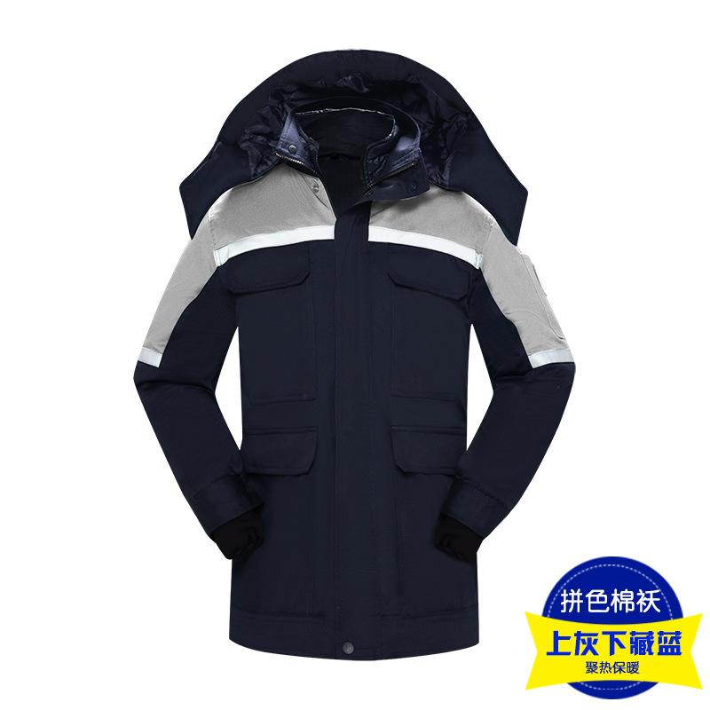 Ropa de trabajo, chaqueta de algodón, invierno, color antiestático, estación de servicio, ropa de algodón caliente, ropa de algodón personalizada