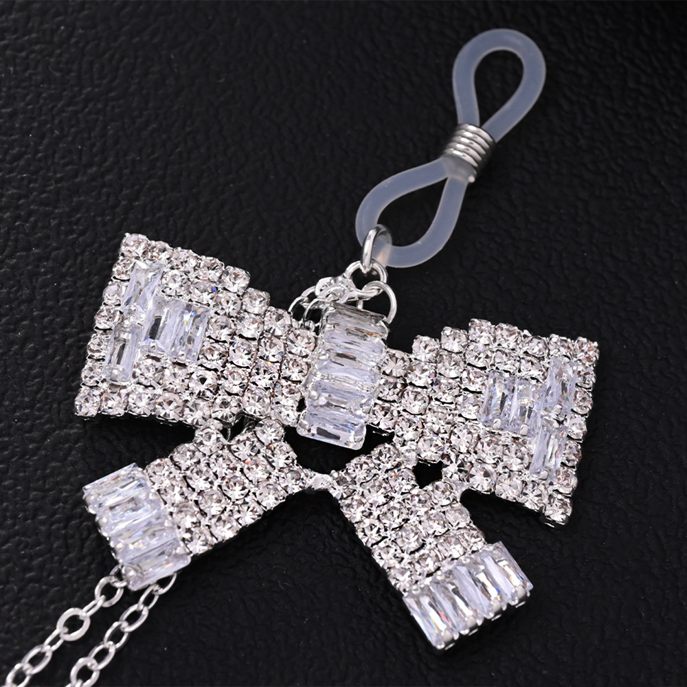 Amazon explosión mariposa cadena de pecho mujer doble cuello colgante cadena de pecho diamante accesorios de discoteca cadena del cuerpo image 4