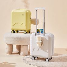儿童行李箱18寸女生多功能旅行密码箱小号拉杆箱可登机便捷杯架
