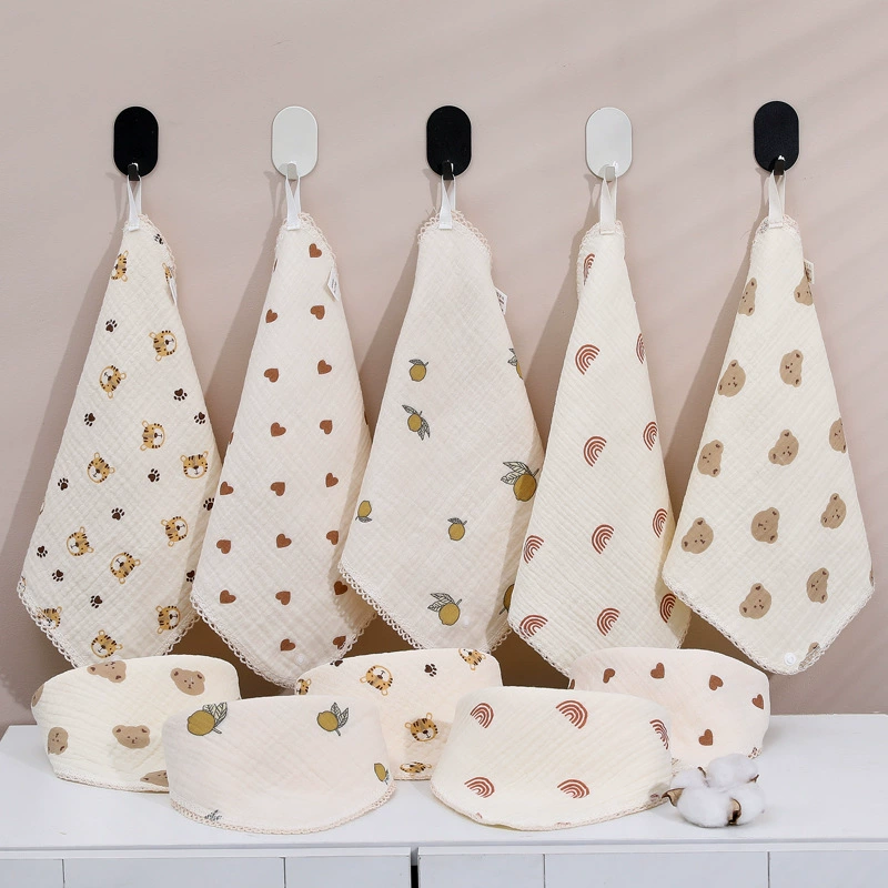 Children's cotton eating bib, scarf for new born