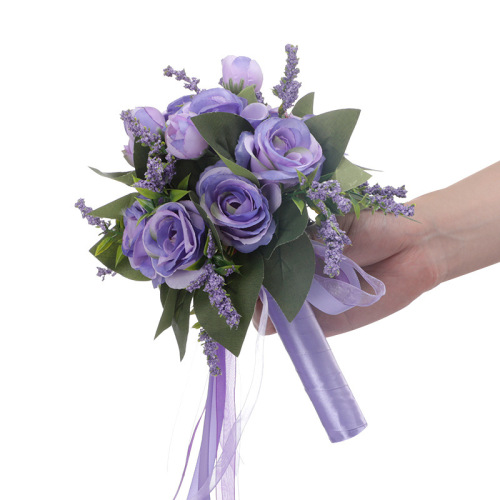 Baoxin Wedding Products Bridal Bridesmaid Wedding Bouquet Forest Rose Small Bouquet Foreign Trade Simulation Bouquet