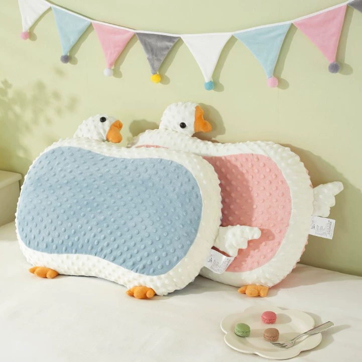 Big goose cat belly pillow memory foam pillow slow rebound cervical spine support dormitory sleep cartoon pillow