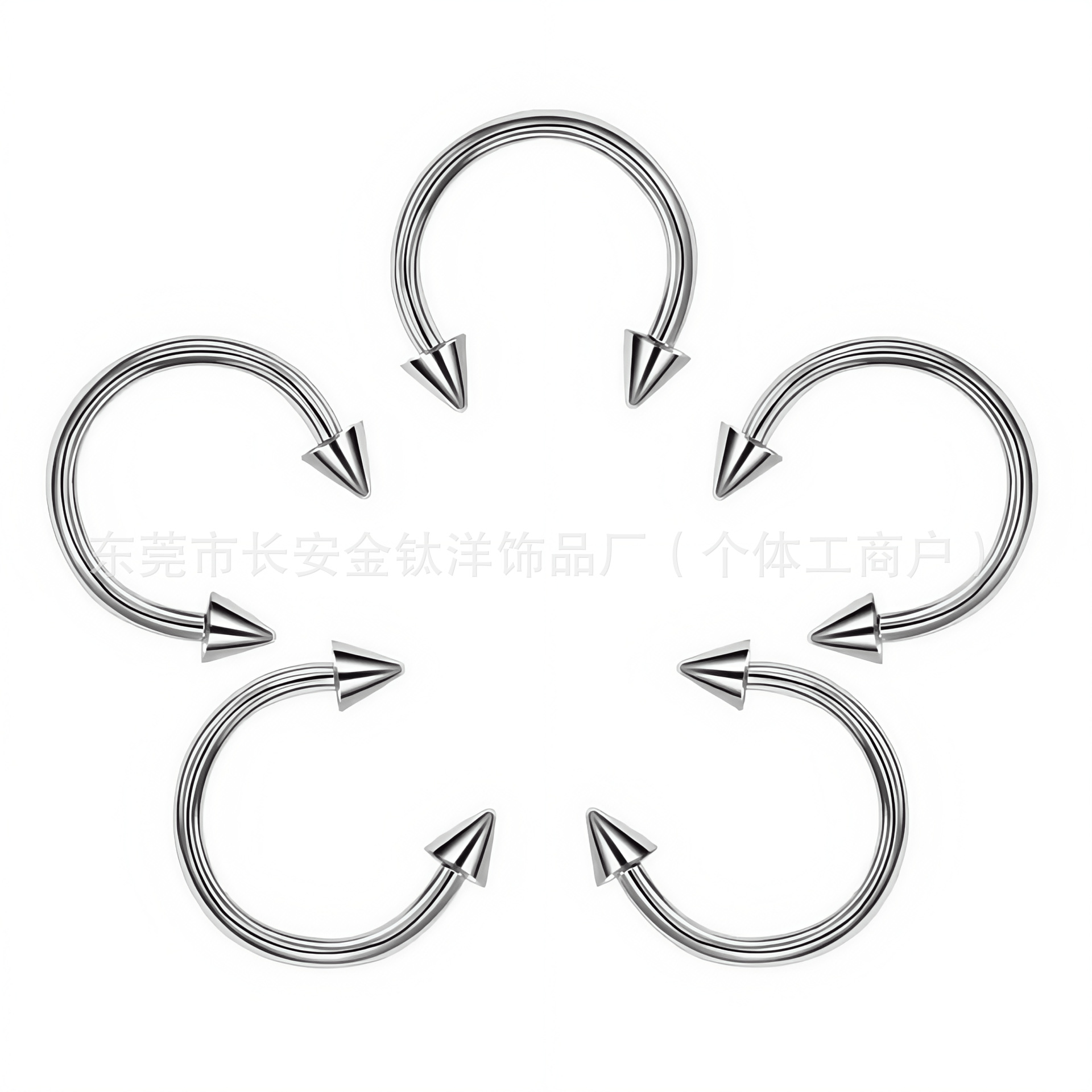 Labret piercing jewelry detail image