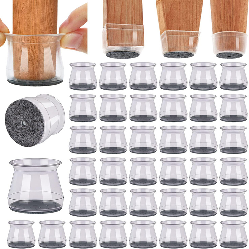 圆形亚马逊热销凳子桌椅脚垫子脚套硅胶椅子腿保护套静音耐磨椅脚