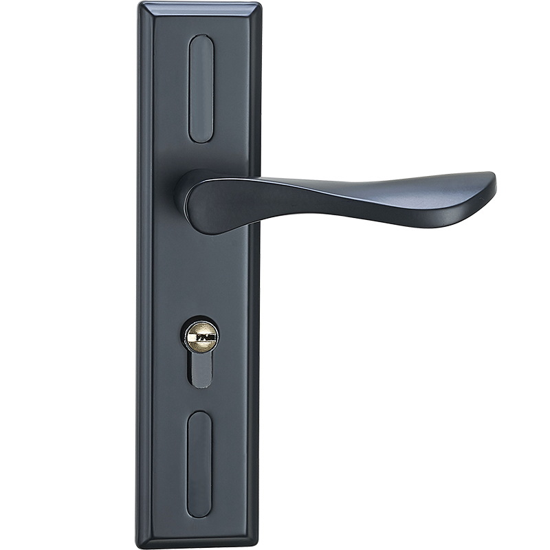 Cerradura de la puerta del Hogar Universal manija de la puerta dormitorio habitación interior cerradura de aleación de aluminio baño puerta de madera ajustable