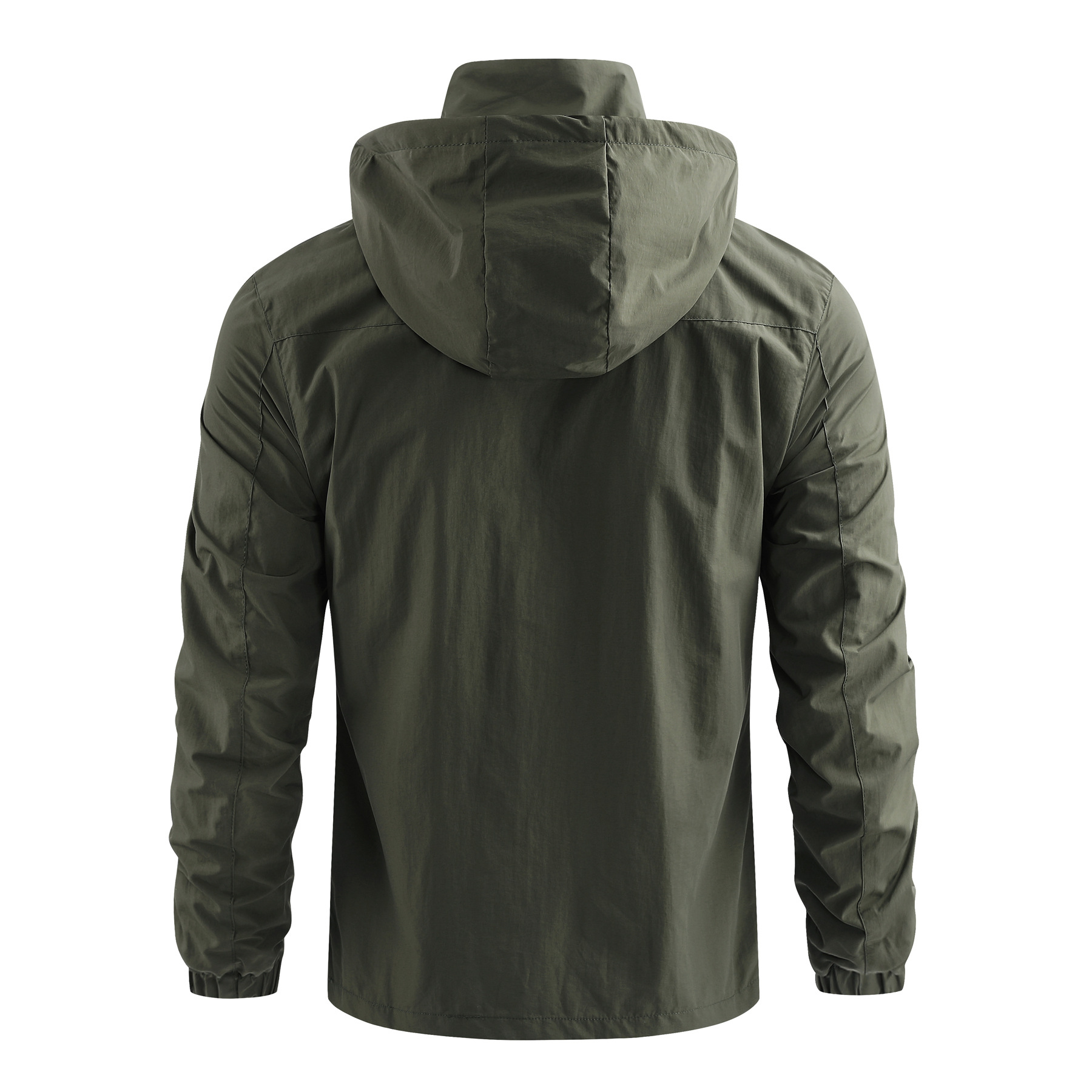 2022 Autumn and Winter Men's Quick-drying Jacket Hooded Windbreaker Outdoor Loose Windproof Breathable Casual Jacket Thin Jacket