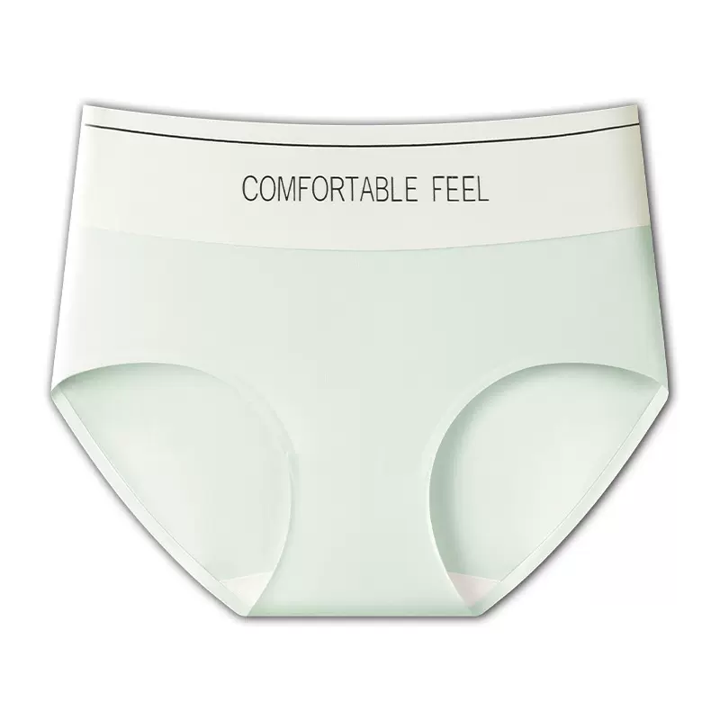冰丝无痕字母内裤夏季桑蚕丝女士三角裤抗菌抑菌透气薄款提拉高腰