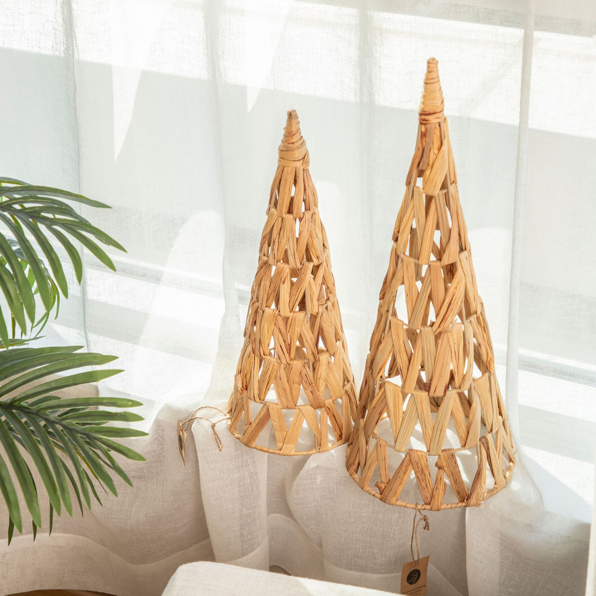 Mini árbol de Navidad base árbol de Navidad DIY material base calabaza grasa decoración artesanal decoración de atmósfera de Navidad doméstica