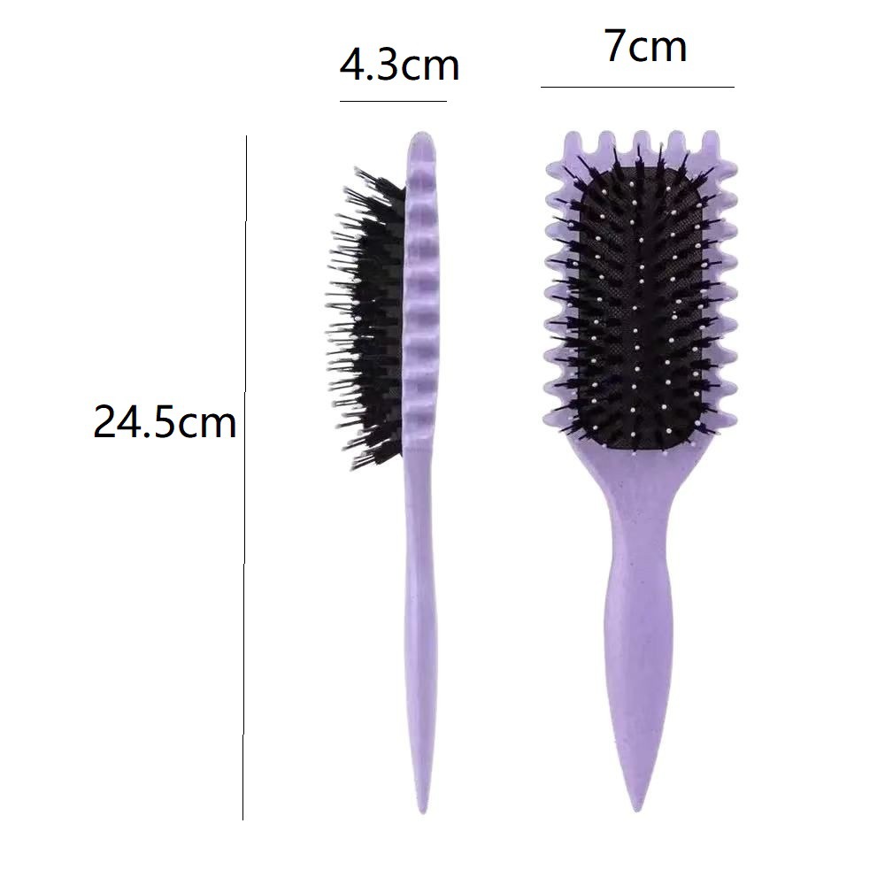 Spot Xiyin Amazon nuevo masaje transfronterizo de paja de trigo pein de cabello definido pein de modelado pein de rizado pein de rebote