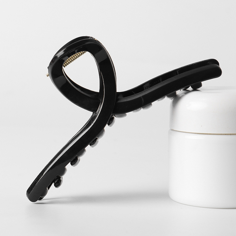 Pinza de Garra para Cabello de Silicona Suave Plástico Antideslizante para Fijación del Cabello