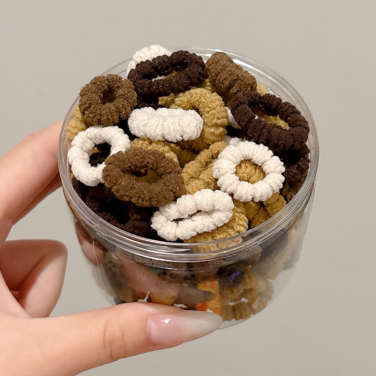 Anillo para el cabello de los niños, banda de goma de alta elasticidad, cabello trenzado, no daña el cabello, cuerda para atar al bebé, red neta 2025 nueva funda de cuero de cuerda para el cabello