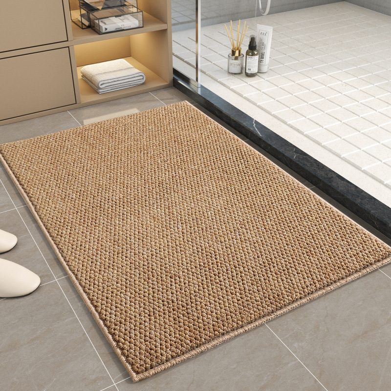 Cross-Border Temu Wholesale Pineapple Ring Bathroom Floor Mats, Water-Absorbent, Wear-Resistant, Non-Slip, Bathroom Floor Mats, Living Room Entrance Door Mats