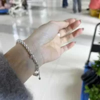 Aurora M Home тот же 5-6mm натуральный пресноводный жемчужный браслет baby цепочка Xiaomi Chain Classic дикий повседневный