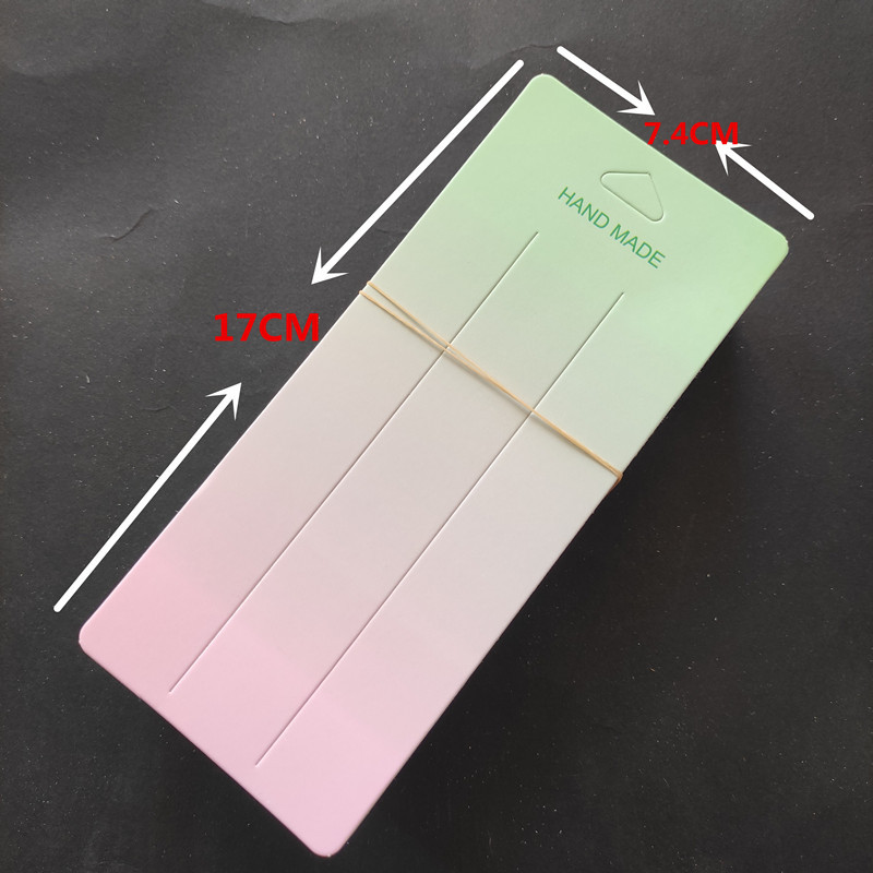 100 hojas de un paquete de tarjetas de horquilla, tarjetas de clip largas y cortas de estilo coreano, tarjetas de papel de cartón con clip para puestos callejeros