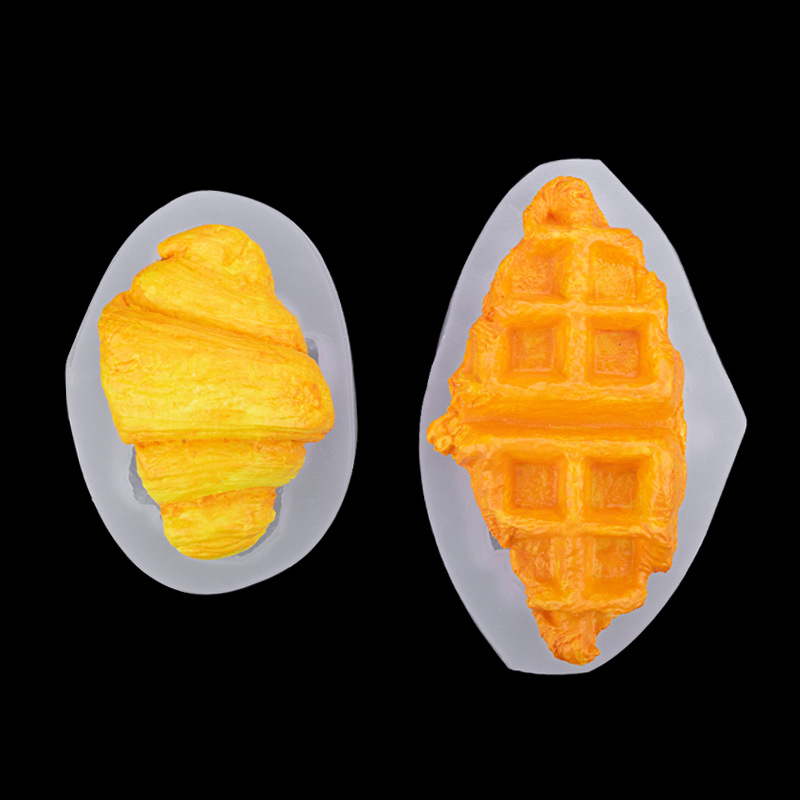 Biscuit pan simulación silicona molde jabón hecho a mano aromaterapia vela mousse jalea fondant cake Decoración