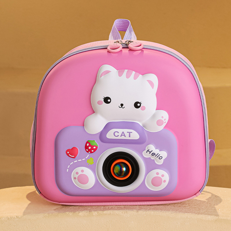 Mochila infantil infantil de dibujos animados lindo gatito niñas mochila transpirable preescolar 3 años 5 años mochila para niños