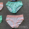 Girl cotton panties outer single new sweet striped stripe color printing printed kids cute girl briefs pant pant