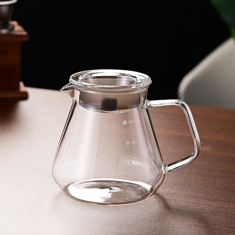 둥근 바닥이 있는 600ml 유리