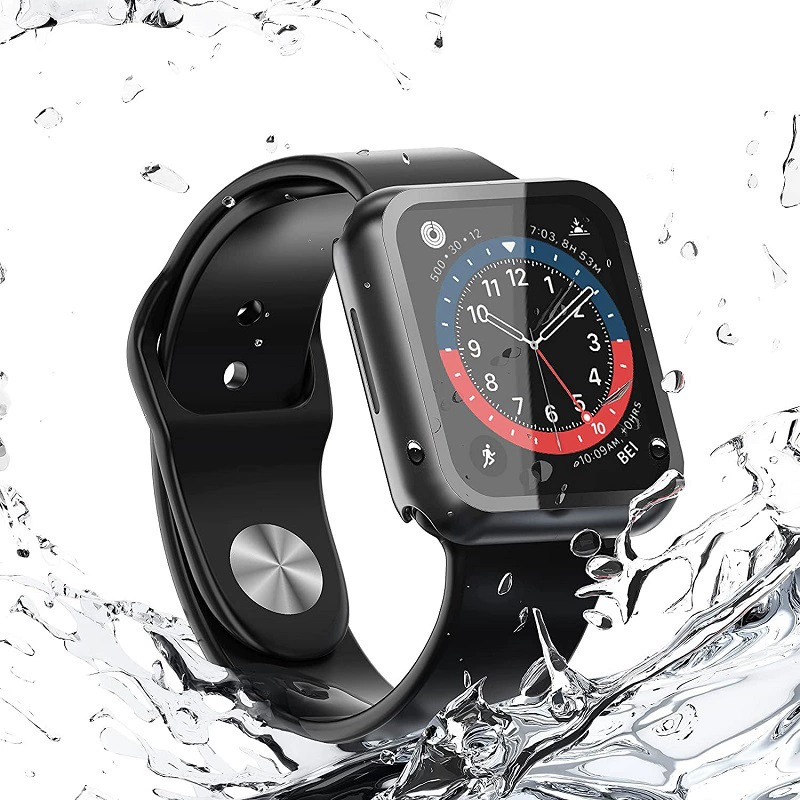 Совместимый корпус для Apple Watch 78910 поколения из нержавеющей стали, водонепроницаемая крышка корпуса iWatch