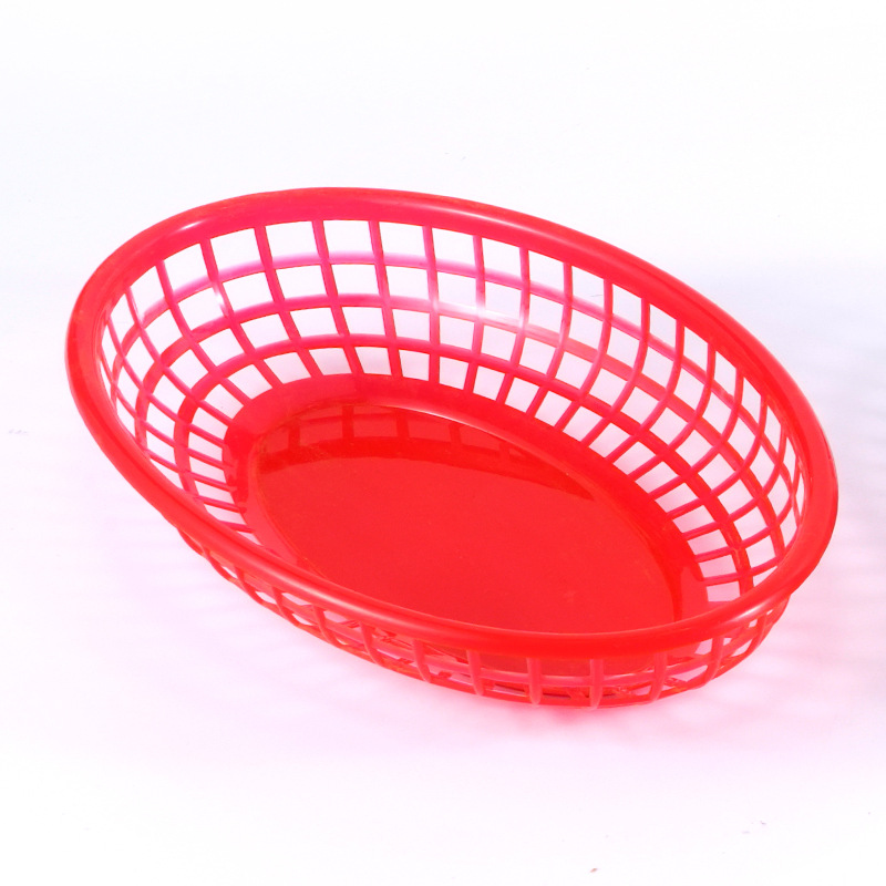 Cesta Plástica con Forma de Barco para Comida Rápida y Frutas