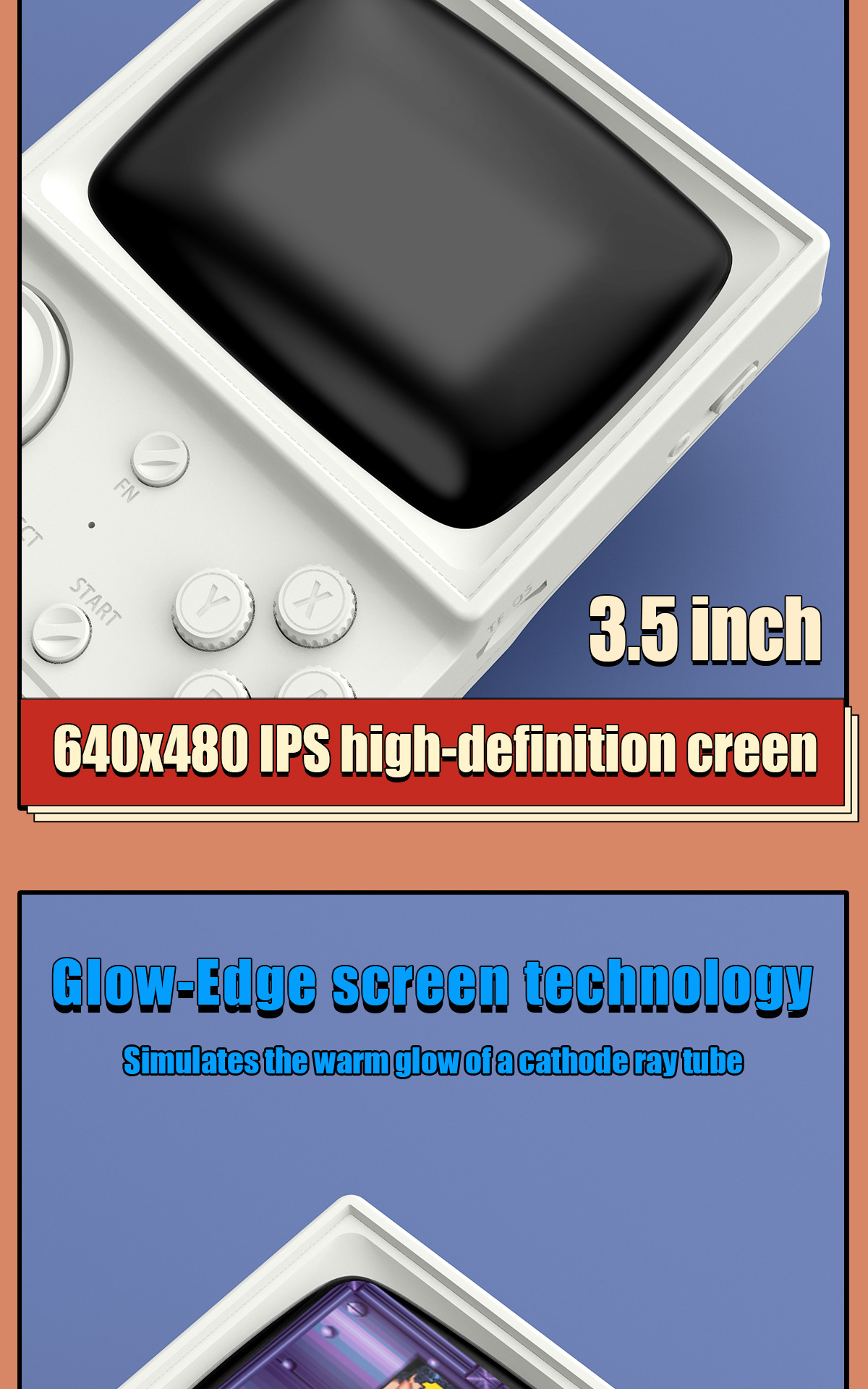 2025 Nuova console portatile R36T compatibile con WiFi, stile retrò arcade, per due giocatori online._voghion.com