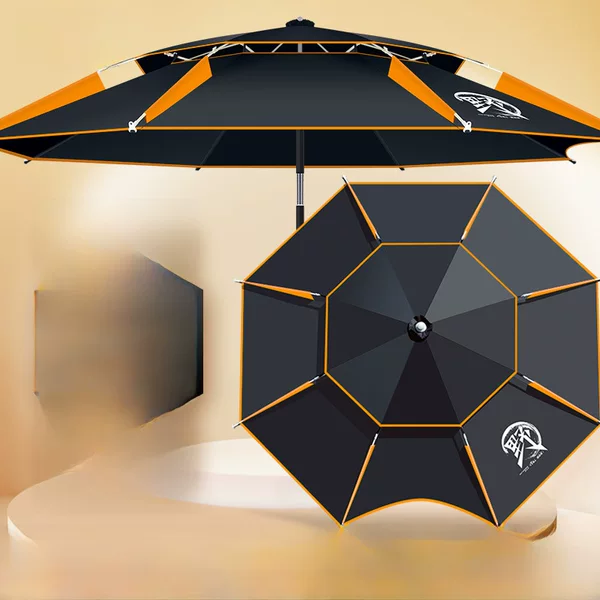 Factory wholesale outdoor fishing umbrella 2.4 m 2.2 m universal rainproof folding fishing umbrella fishing umbrella fishing umbrella