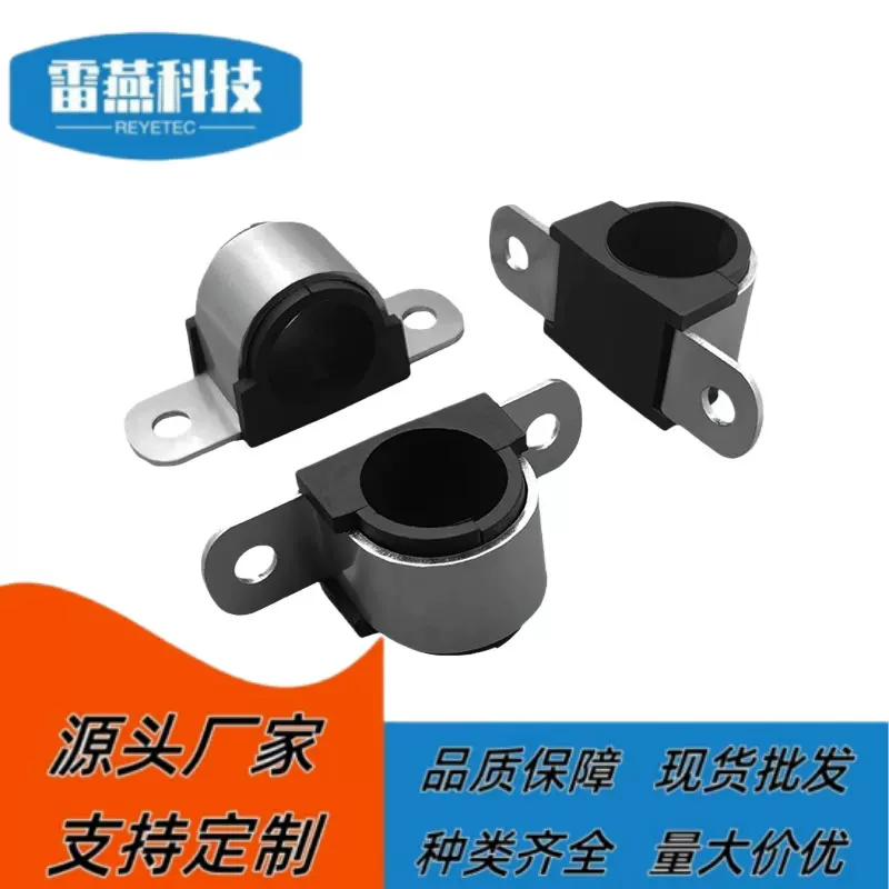 镀锌U形骑马卡桥型管夹卡箍带防震垫抱箍电线油管固定夹马鞍卡