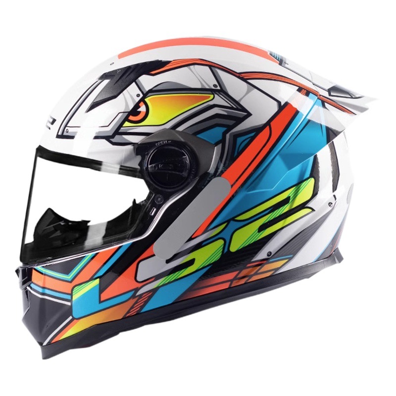 LS2 casco nuevo casco completo de la motocicleta unisex Four Seasons universal de la motocicleta anti-niebla cola grande certificación 3C FF300