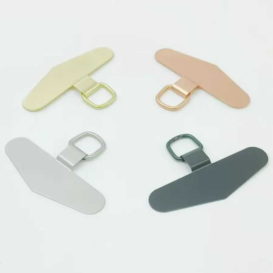 三角手机金属连接挂绳夹片高级挂件精致固定垫片手链耐用挂钩贴片