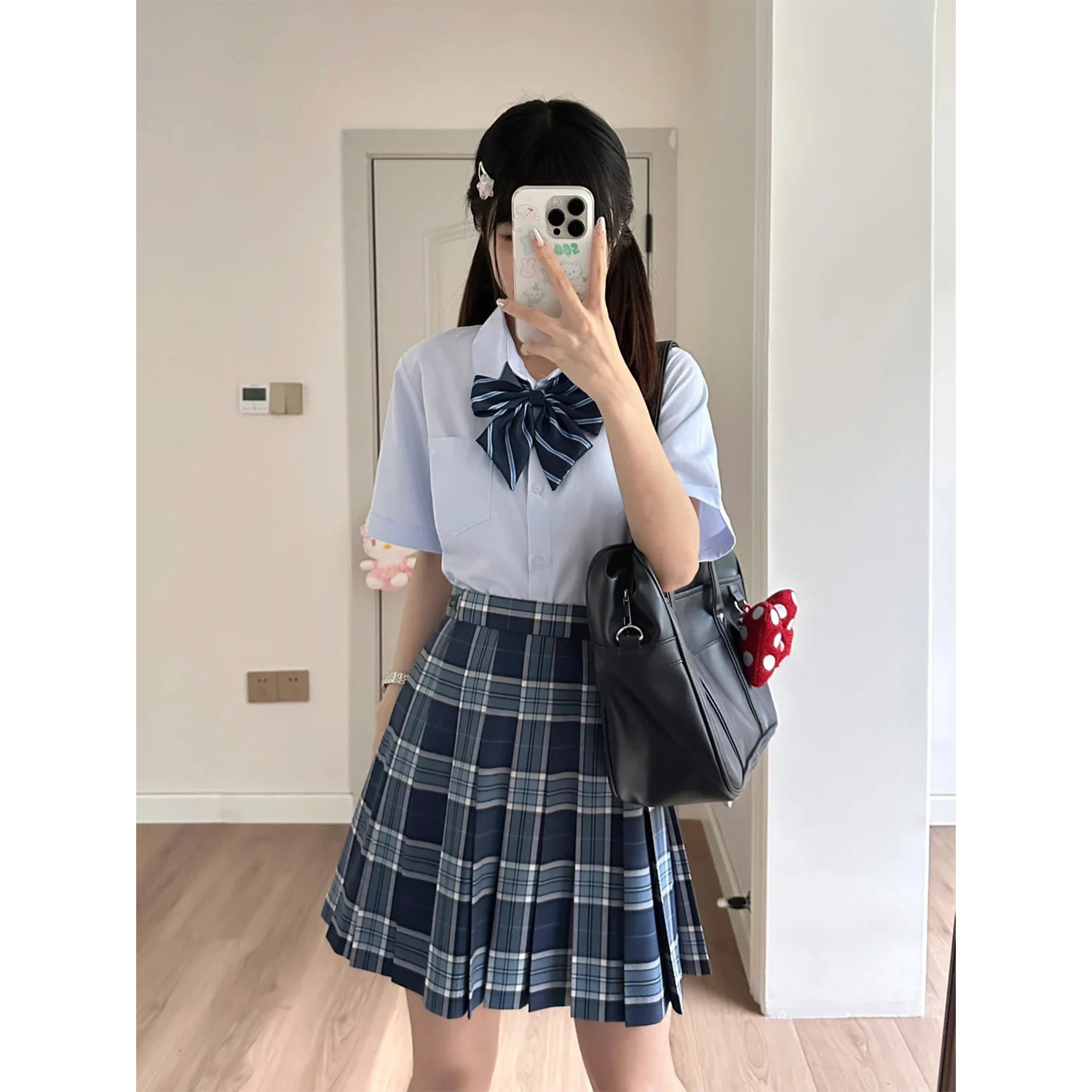 Kawashima & Oda & Ayumi/Pleated Skirt Female Jk School Uniform Plaid Skirt Short Skirt Daily Skirt Plaid Skirt School