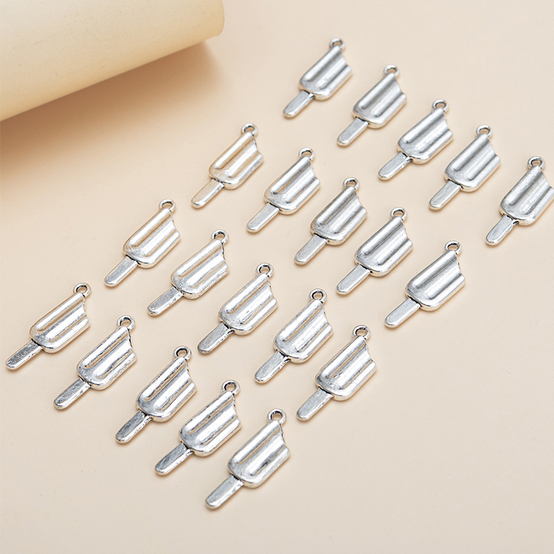 20 Pieces Simple Style Ice Cream Alloy Enamel Pendant Jewelry Accessories display picture 3