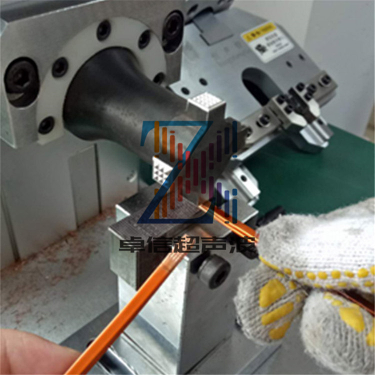 江苏昆山除去漆包铜片连接超声波金属点焊机超音波金属点焊接机械