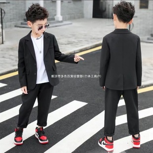 Boys' Suit Set 2025 Spring and Autumn Formal Wear Flower Boy New Children's Casual Small Suit Boys' Stylish Korean Wholesale