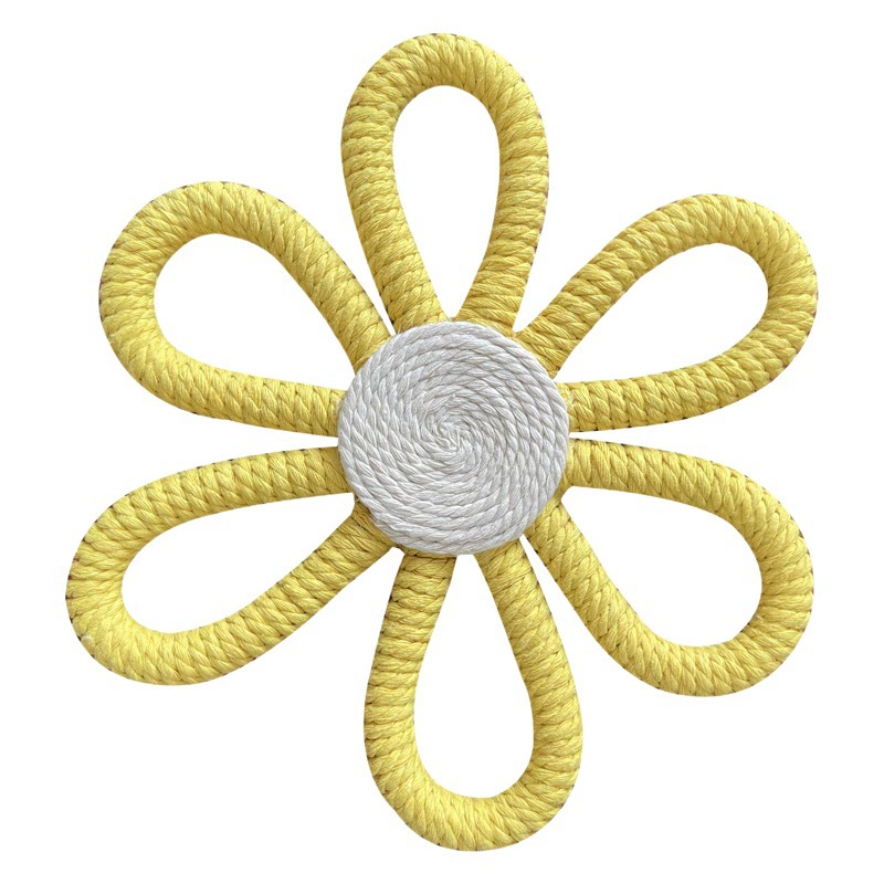 Богемное украшение для детской комнаты цветок ромашки тканые кружева настенные подвесные дома для маленьких девочек детские настенные украшения цветы