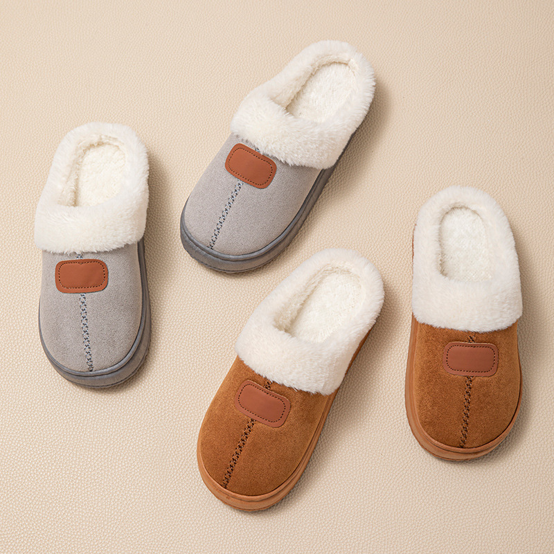 Autumn and Winter Women's Indoor Wear, Fluffy Snow-Proof Non-Slip Thick-Soled Cotton Slippers, Warm Winter Women's Shoes for Outdoor Wear Autumn and Winter Women's Indoor Wear, Fluffy Snow-Proof Non-Slip Thick-Soled Cotton Slippers, Warm Winter Women's Shoes for Outdoor Wear