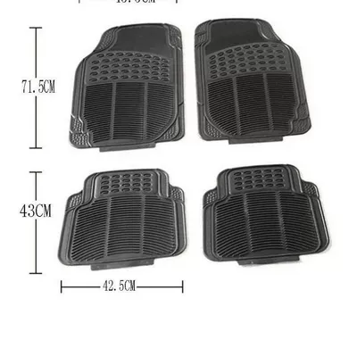 Dustproof foot mat, car floor mat, Universal Foot Pad - standard-economic-4-piece-set-small-size-black