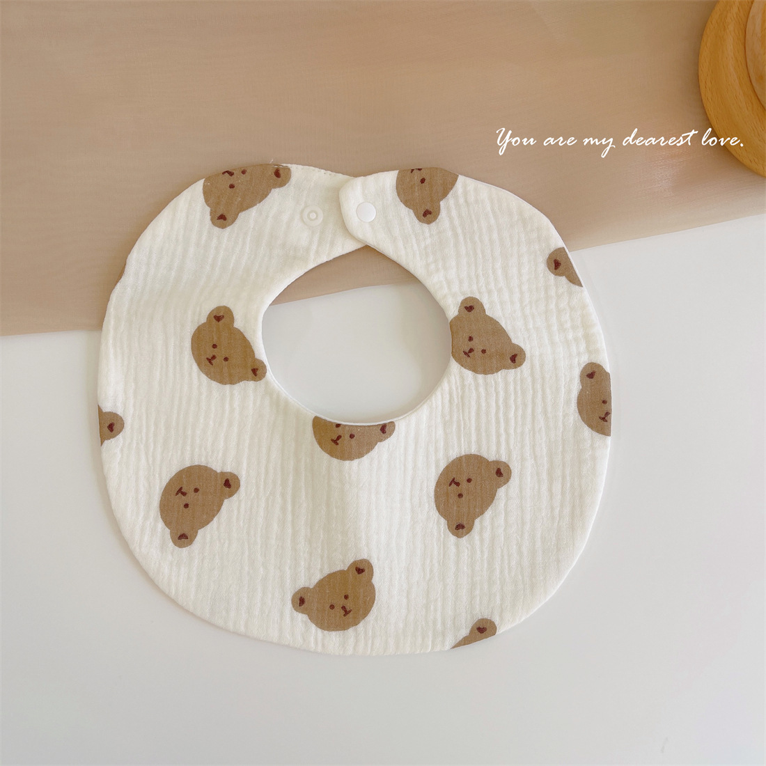 Babero de gasa de algodón puro del bebé babero recién nacido absorbente impermeable escupir leche super suave bufanda Otoño e Invierno