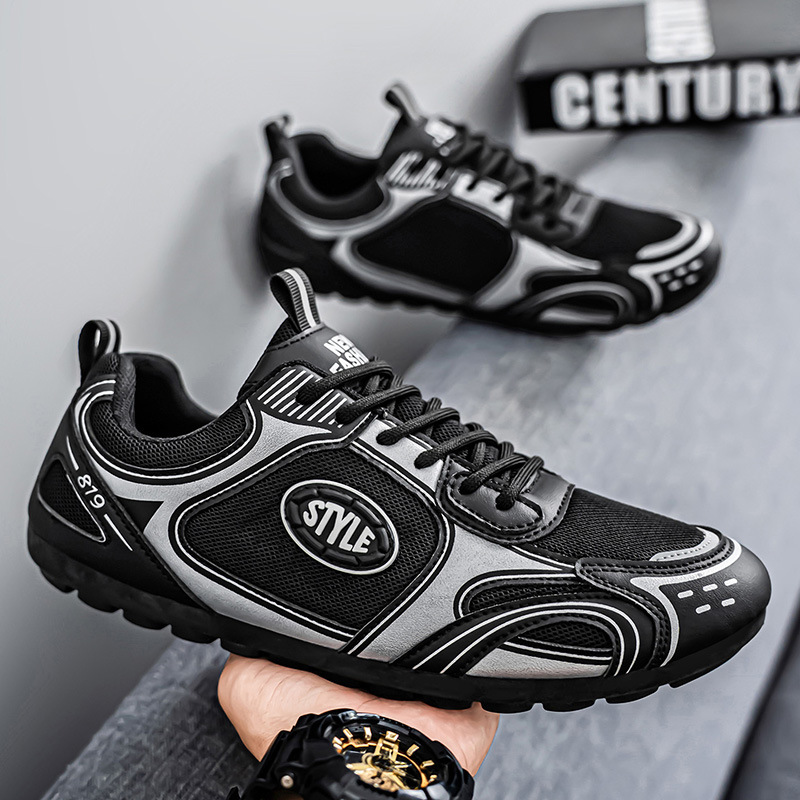 2025 zapatos de hombre, zapatos Forrest Gump deportivos de suela blanda de verano, zapatos de un solo pedal para hombre de talla grande, zapatos de moda Doudou de conducción perezosa