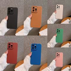 純色エンジェルアイズ精密穴あきiPhone16ケース iPhone15promax精密穴あき14耐衝撃17シンプル